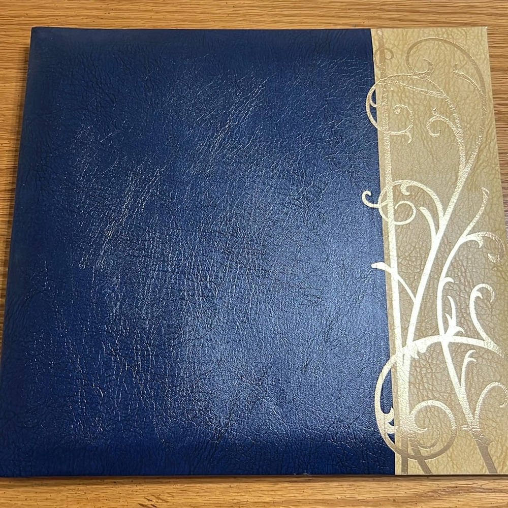 NAVY AND GOLD SCRAPBOOK 12x12 ALBUM